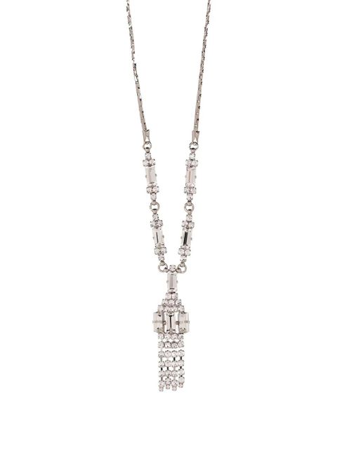 Alessandra Rich crystal fringes necklace - Silver - zdjęcie produktu nr 2