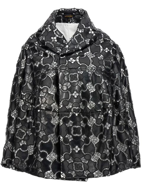 Comme Des Garçons lace-appliqué jacket - Black - zdjęcie produktu nr 1
