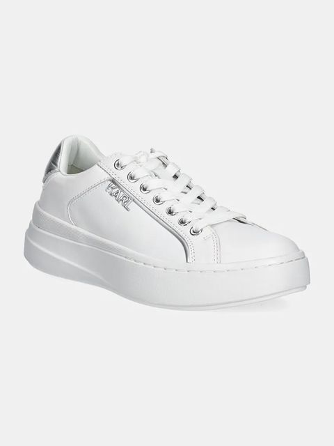 Karl Lagerfeld sneakersy skórzane KRONOS kolor biały KL64020 - zdjęcie produktu nr 1