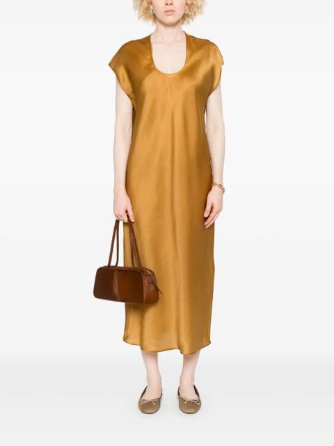 KHAITE Darby midi dress - Brown