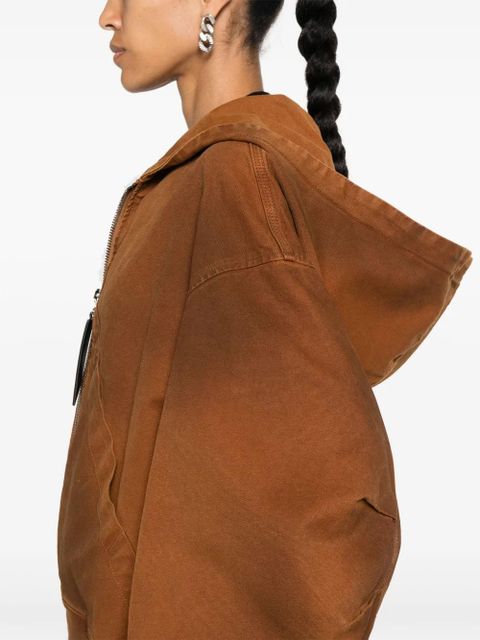 The Attico cotton jacket - Brown