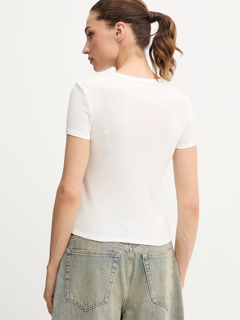 Miss Sixty t-shirt damski kolor beżowy 6S3SJ56300