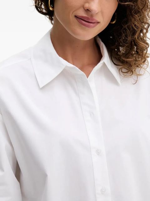 TWINSET butterfly-appliqué shirt - White