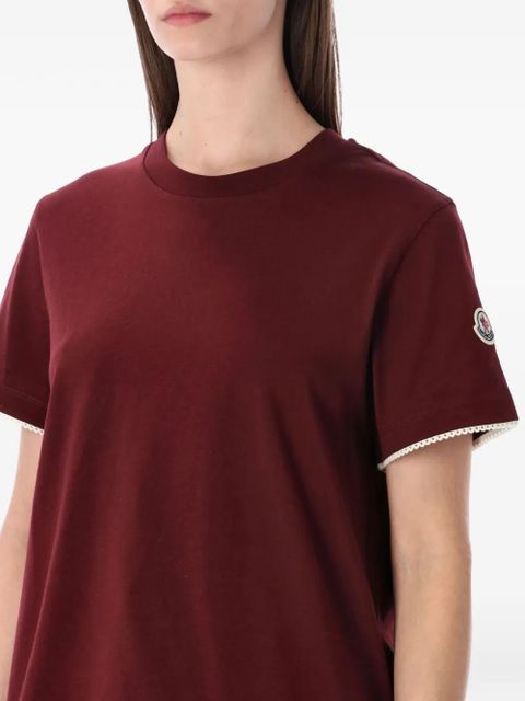 Moncler crew neck jersey T-shirt - Red