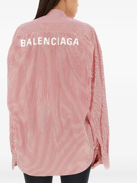 Balenciaga striped shirt - Red