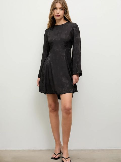 Answear.LAB sukienka kolor czarny mini rozkloszowana - zdjęcie produktu nr 2