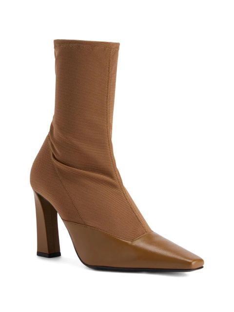 Giuseppe Zanotti Janie Tights square-toe boots - Brown - zdjęcie produktu nr 2