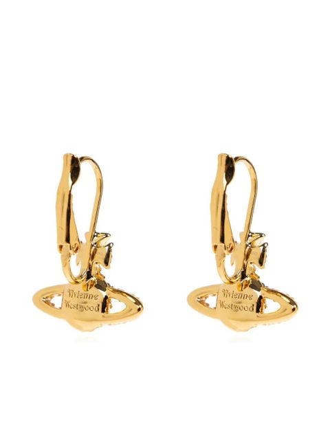 Vivienne Westwood orb crystal earrings - Gold