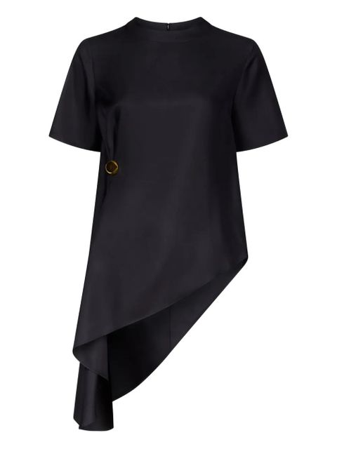 LouLou de Saison MADEA asymmetric top - Black - zdjęcie produktu nr 1