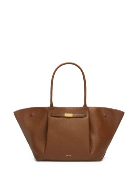 DeMellier New York grain leather tote bag - Brown - zdjęcie produktu nr 1