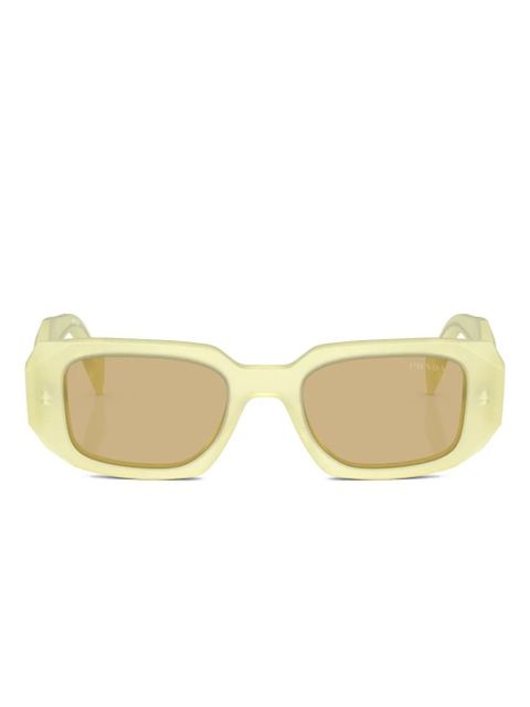 Prada Eyewear Symbole geometric-frame sunglasses - Yellow - zdjęcie produktu nr 2