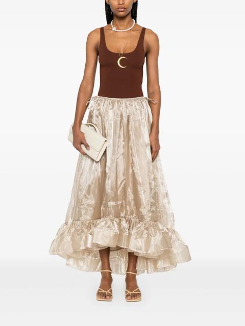 ZIMMERMANN Dawning maxi skirt - Gold