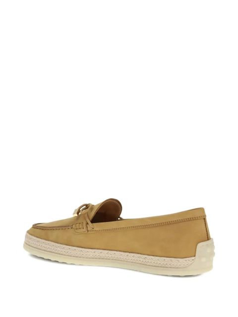 Tod's bow-detail round-toe loafers - Neutrals