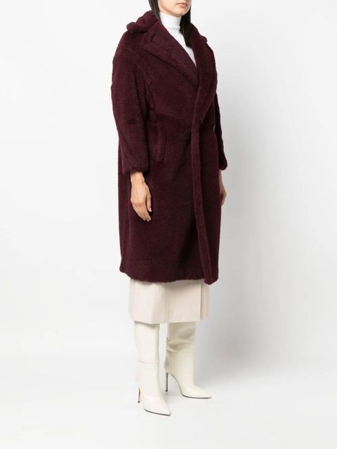 Max Mara Tedgirl double-breasted alpaca-wool coat - Purple