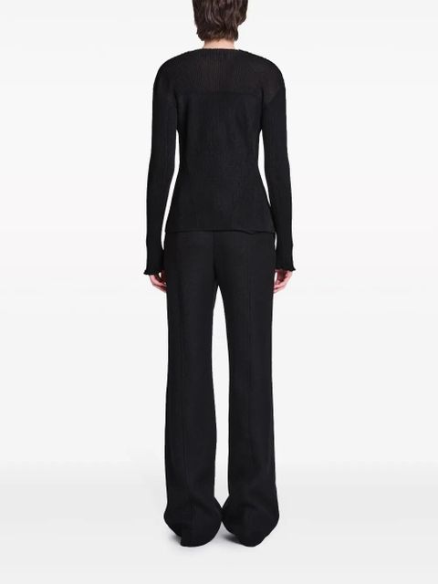 Proenza Schouler Camille ribbed-knit top - Black