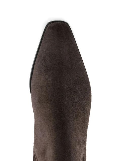 Aeyde 40mm Agata suede boots - Brown