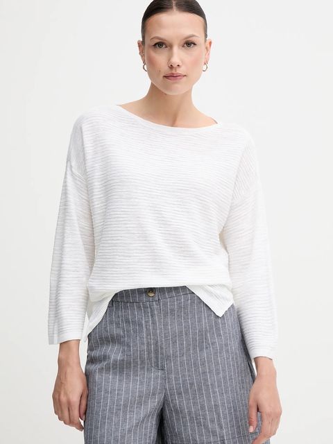 United Colors of Benetton szorty z domieszką lnu