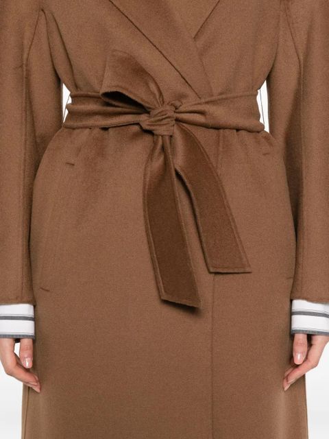 Max Mara belted single-breasted coat - Brown