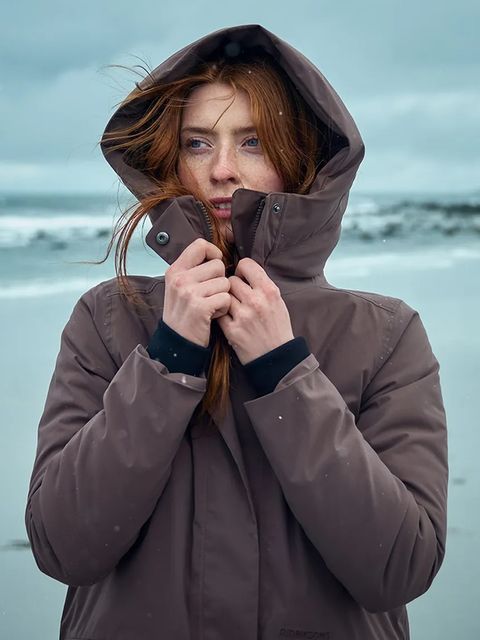 Didriksons kurtka przeciwdeszczowa MELODY kolor brązowy przejściowa 505851