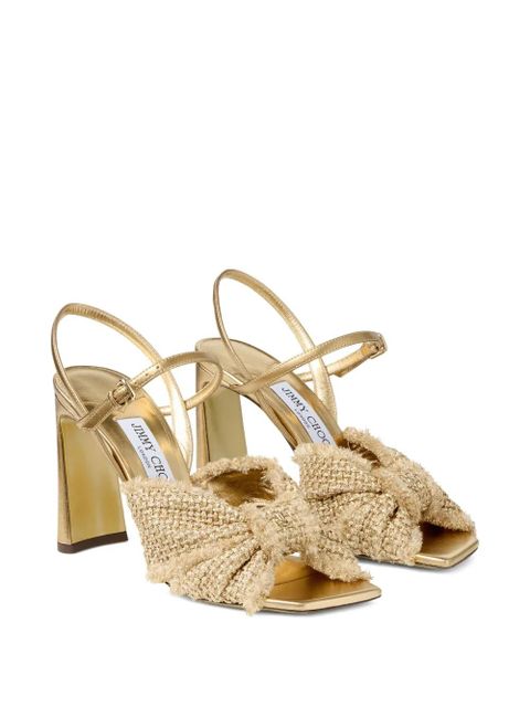 Jimmy Choo 95mm Annika sandals - Gold