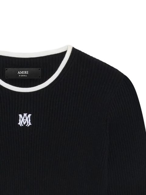 AMIRI logo trim knitwear - Black - zdjęcie produktu nr 2