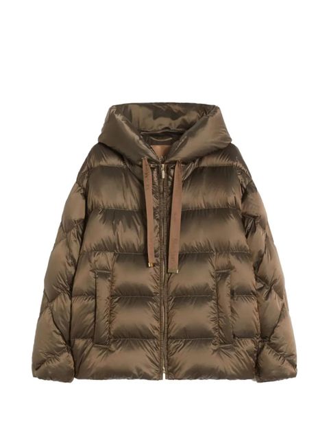 Max Mara quilted hooded puffer jacket - Brown - zdjęcie produktu nr 1