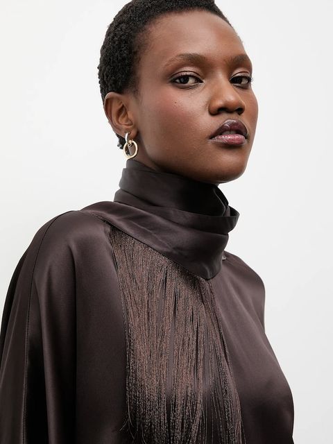 Answear.LAB bluzka damska kolor brązowy gładka