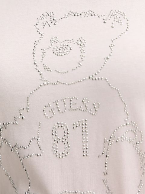 Guess t-shirt bawełniany damski kolor różowy V5BI16 K8FQ4