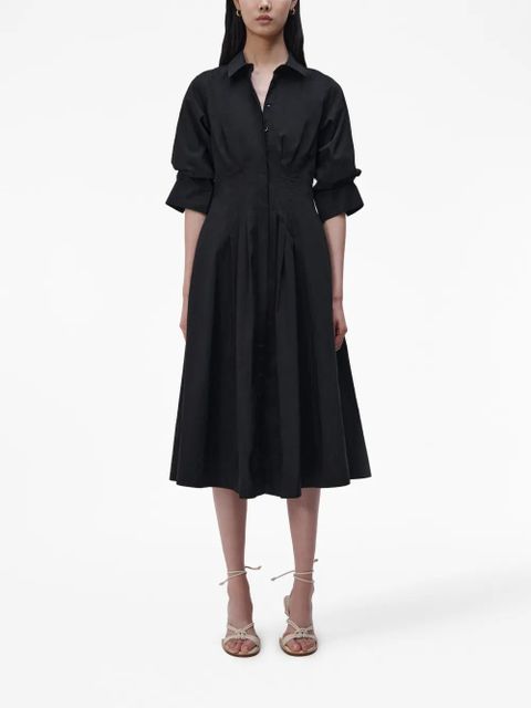 Simkhai Jazz ruched shirt dress - Black