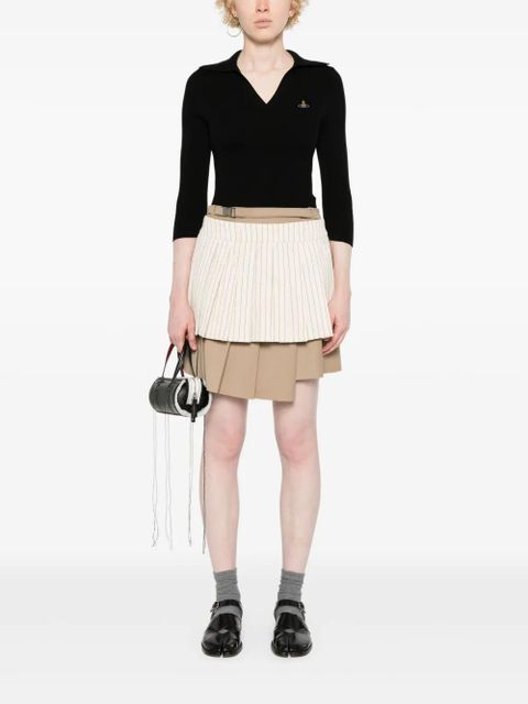 Vivienne Westwood Orb-embroidered polo jumper - Black - zdjęcie produktu nr 2