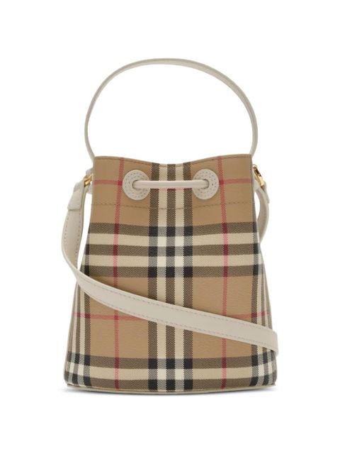 Burberry mini Check bucket bag - Neutrals - zdjęcie produktu nr 2