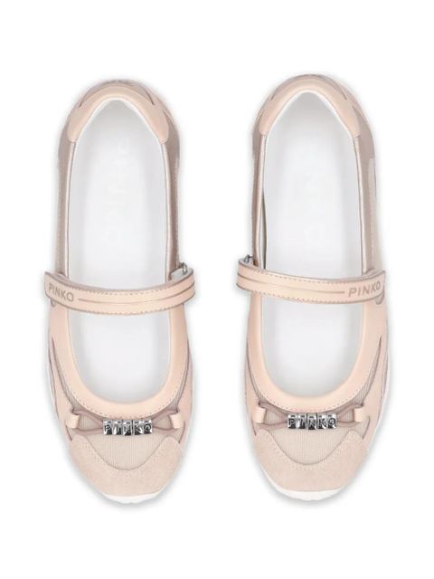 PINKO logo-detail toutch-strap sneakers