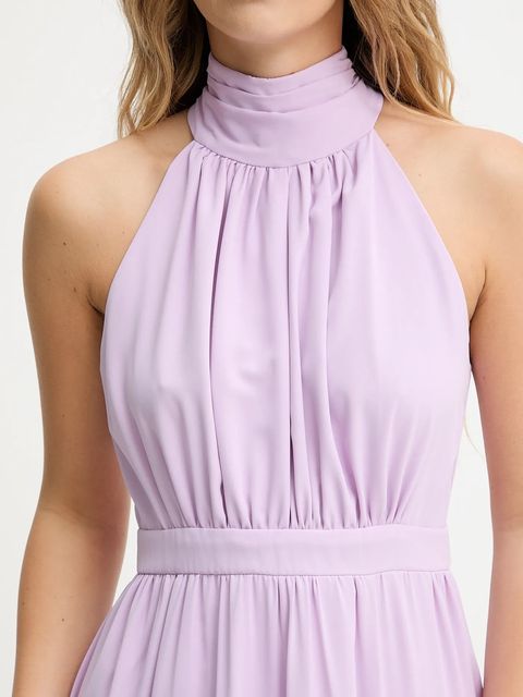 Answear.LAB sukienka kolor różowy maxi rozkloszowana - zdjęcie produktu nr 2