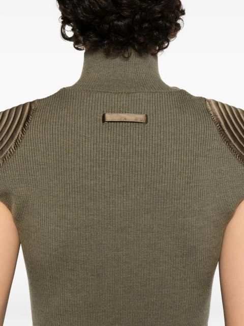Jean Paul Gaultier ribbed-knit body - Green