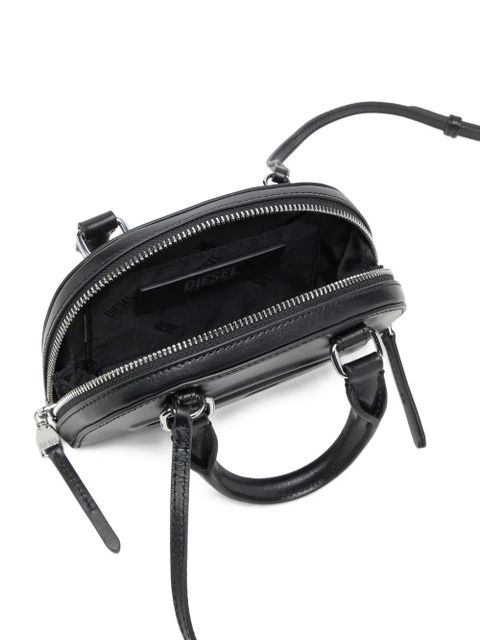 Diesel 1DR Dome embossed logo crossbody bag - Black - zdjęcie produktu nr 2
