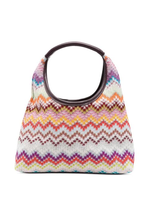 Missoni Raschel zigzag-pattern tote bag - Neutrals - zdjęcie produktu nr 1
