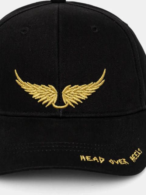 ZADIG&VOLTAIRE czapka z daszkiem kolor czarny z aplikacją OWHT00123