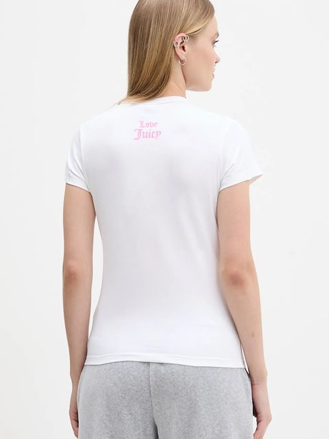 Juicy Couture t-shirt damski kolor biały JCNCT225464