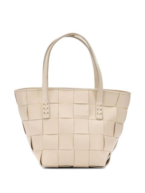 DRAGON DIFFUSION mini Japan woven leather tote bag - Neutrals - zdjęcie produktu nr 1