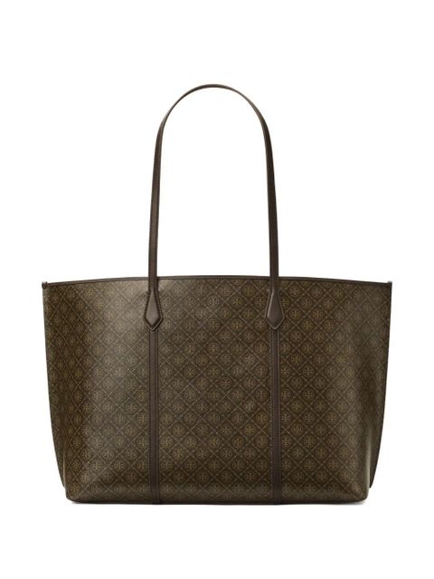 Tory Burch Perry logo pattern tote bag - Brown