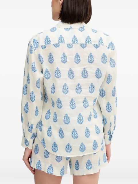 MC2 Saint Barth paisley-print linen shirt - White - zdjęcie produktu nr 2