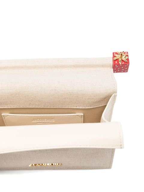 Jacquemus strawberry-detail chain clutch - Neutrals