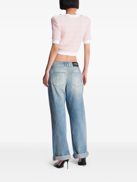 Balmain cropped cardigan - Pink