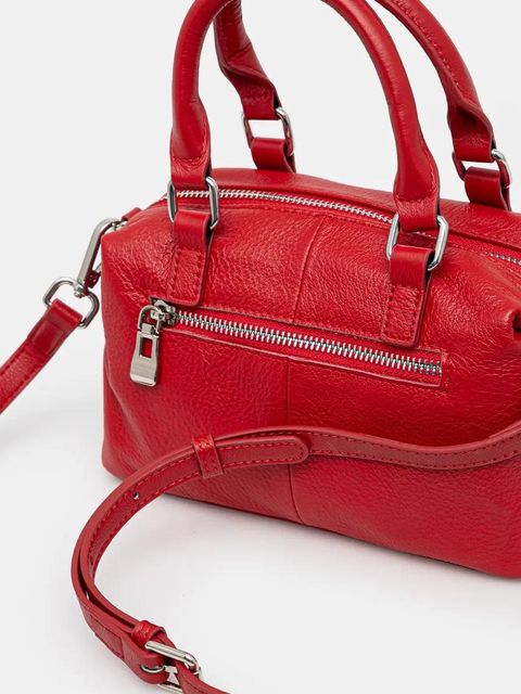 Answear.LAB torebka skórzana kolor czerwony