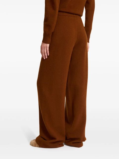 Yves Salomon knitted wide-leg trousers - Brown