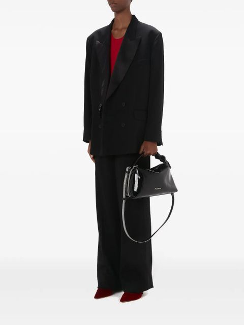 JW Anderson double-breasted contrasting-collar blazer - Black - zdjęcie produktu nr 2