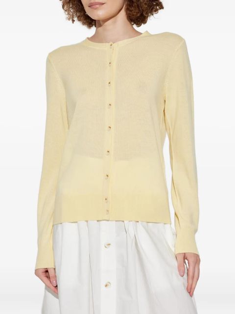Posse button-front wool cardigan - Yellow