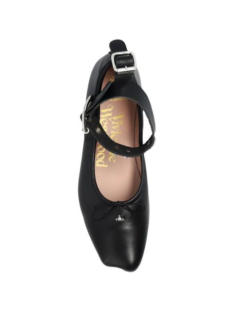 Vivienne Westwood Bardot ankle-strap ballet flats - Black