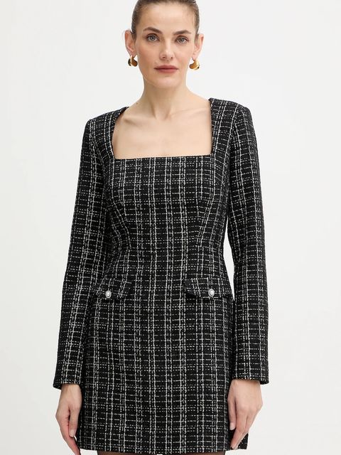 Guess sukienka SANDRA kolor czarny mini prosta W5BK20 W2382 - zdjęcie produktu nr 1