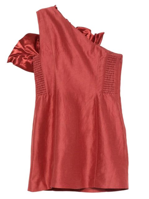 Aje Isla floral-detail mini dress - Orange